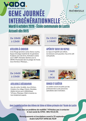 Loisirs 6eme Journée Intergénérationnelle