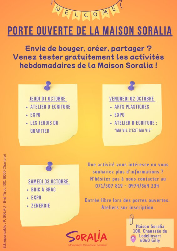 Loisirs Porte ouverte la Maison Soralia