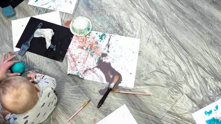Stages,cours Atelier bébés peinture