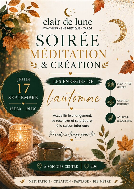 Stages,cours Soirée méditation création