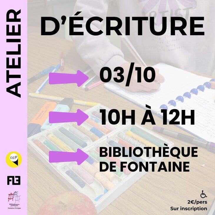 Conférences Atelier d écriture