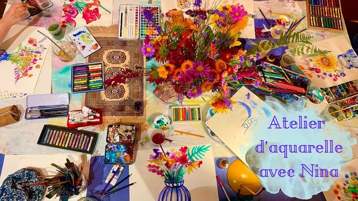 Stages,cours Atelier d aquarelle avec Nina