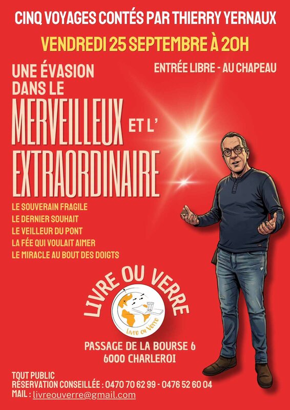 Spectacles 5 contes extraordinaires Thierry Yernaux