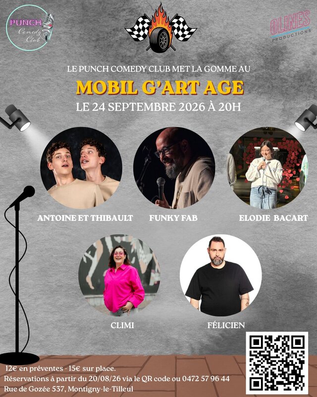 Spectacles Punch Comedy Club - Mobil G Art / Saison - 01