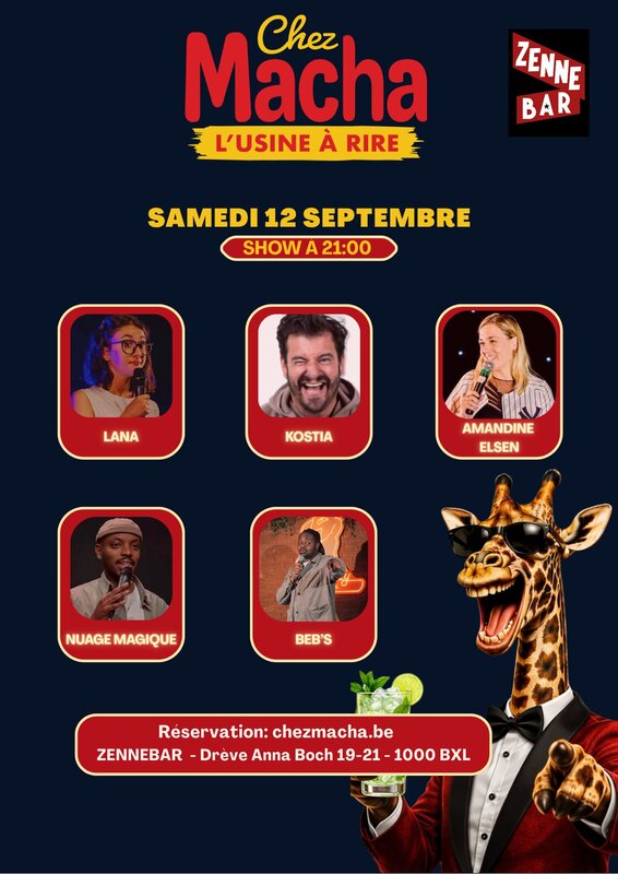 Spectacles Plateau 5 humoristes - stand up