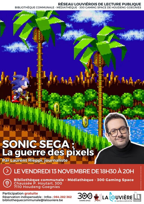 Conférences Sonic Sega : guerre pixels Laurent Rieppi