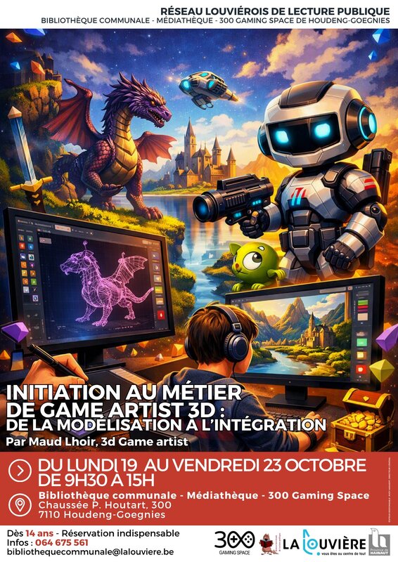 Stages,cours Initiation métier Game Artist Par Maud Lhoir, Game artist
