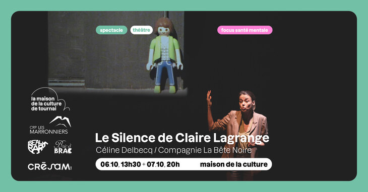 Spectacles Le Silence Claire Lagrange - Céline Delbecq / Compagnie Bête Noire