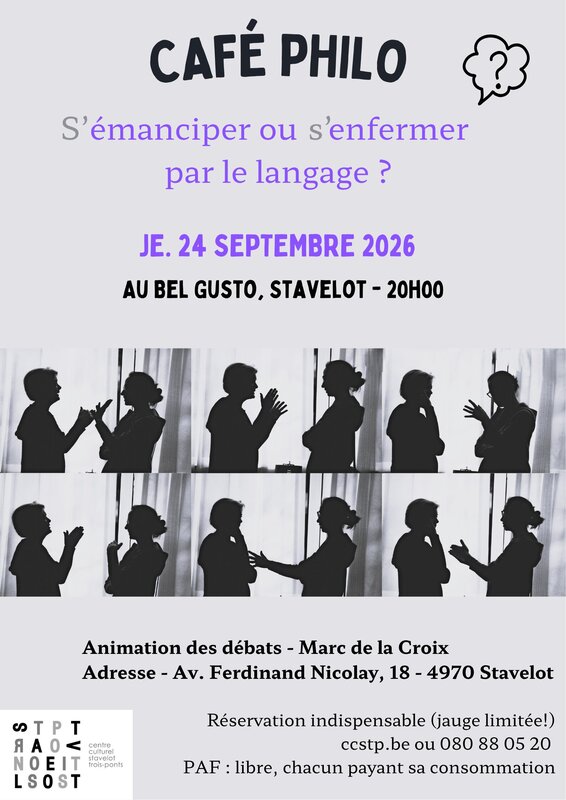 Conférences CafÉ Philo : (S)’émanciper (s)’enfermer le langage ?