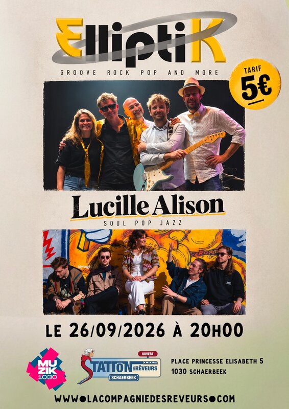 Concerts Elliptik - Lucille Alison concert - Gare Schaerbeek