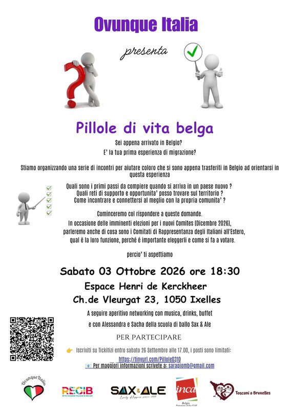 Conférences Pillole vita belga - October edition