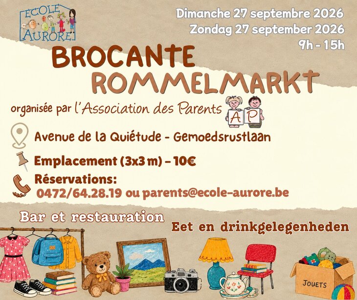  Brocante l’École Aurore
