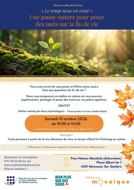 Loisirs Une pause nature pour poser mots la de vie