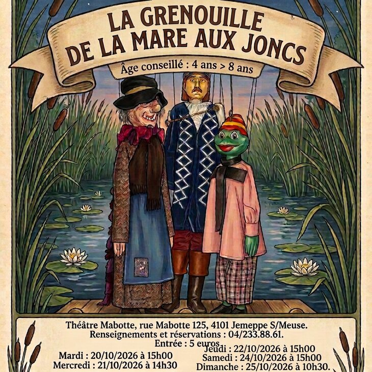 Spectacles La Grenouille la mare joncs