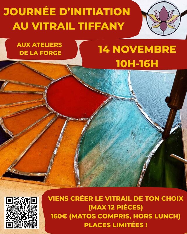 Stages,cours Journée d initiation vitrail tiffany