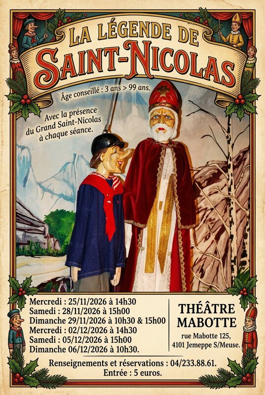 Spectacles La légende Saint-Nicolas