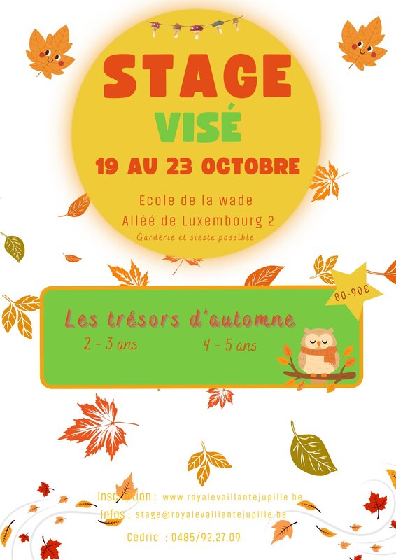 Stages,cours Stage la Royale Vaillante Jupille - site Visé