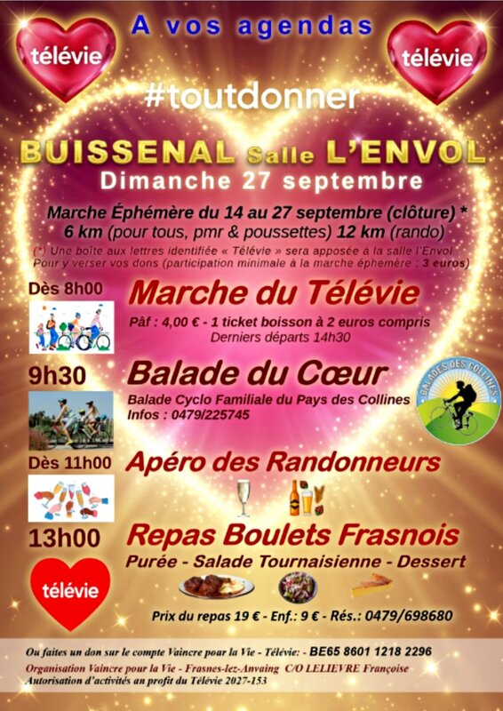 Loisirs Journée coeur pour Télévie