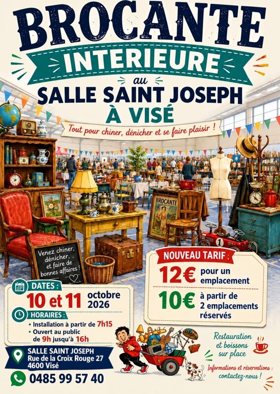  Brocante salle visé