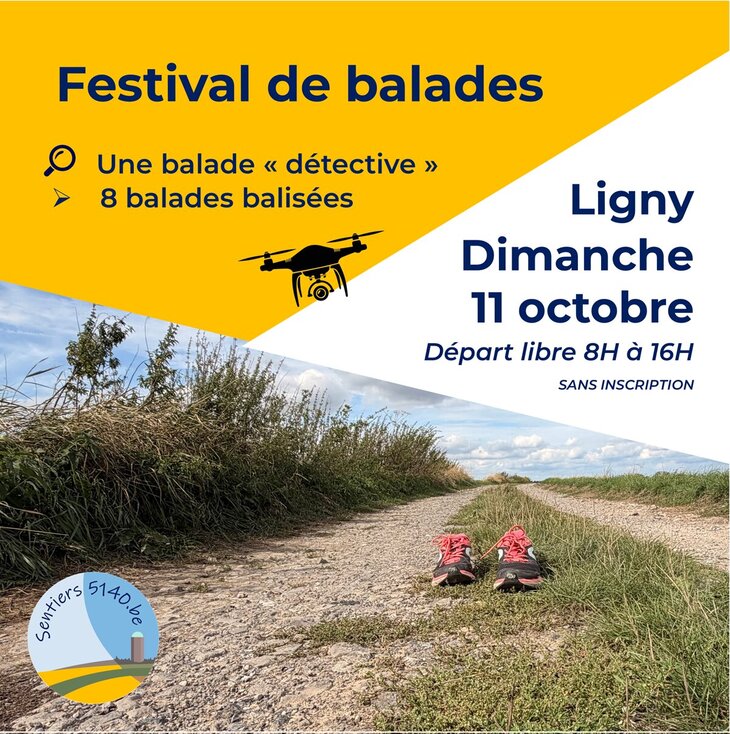 Loisirs Festival Balades Ligny : Enquête géante  zéro smartphone  randonnées 