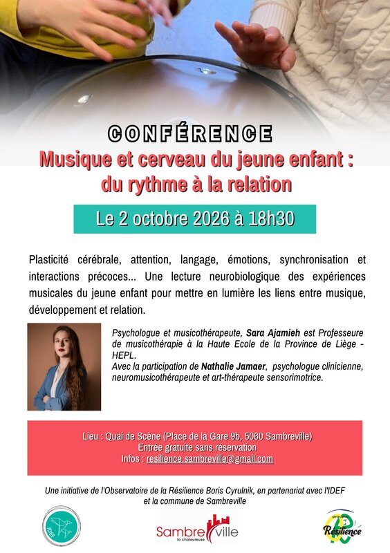 Conférences Conférence - Musique cerveau jeune enfant : rythme la relation