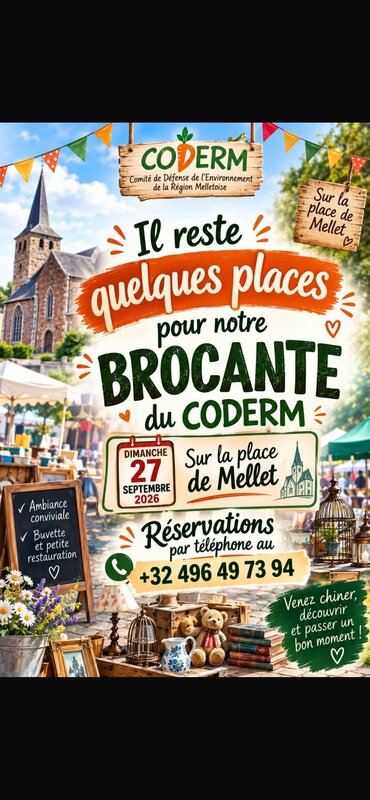  Brocante organisée le Coderm