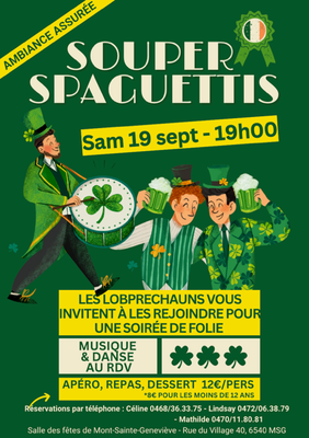 Soirées Soirée souper Lobprechauns