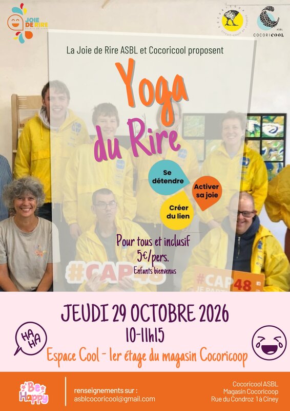 Stages,cours Yoga rire inclusif