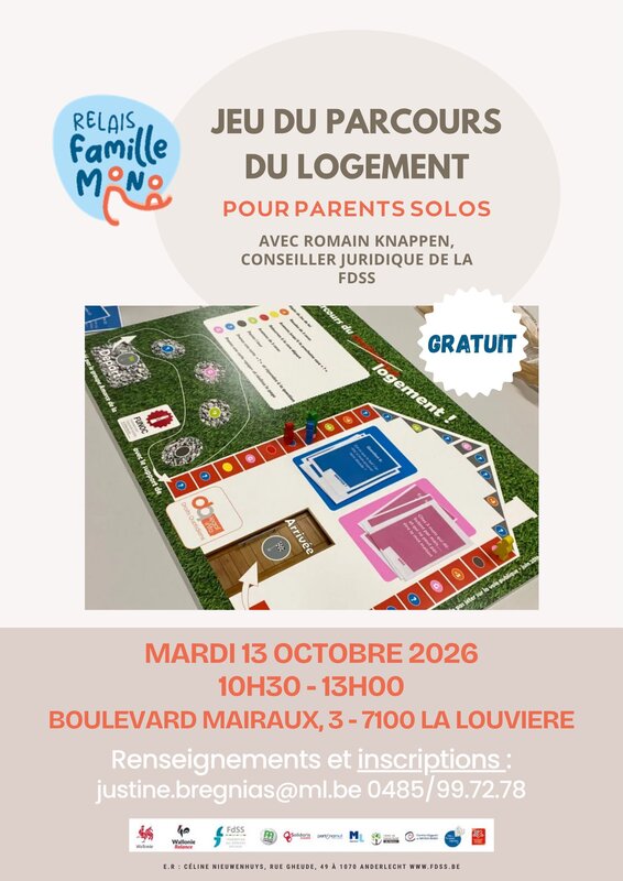 Conférences Relais Familles Mono Louvière - Parcours Logement