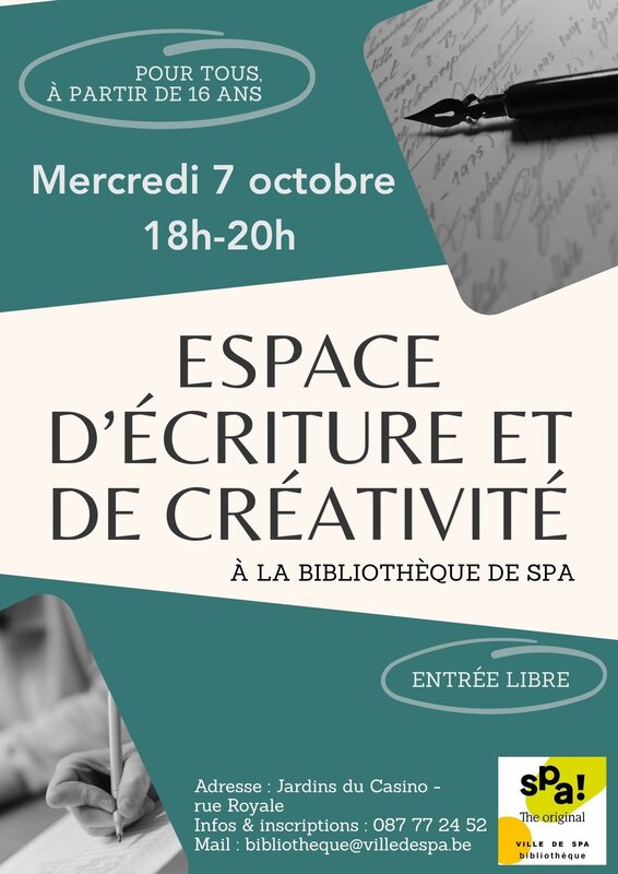 Stages,cours Espace d’écriture de créativité