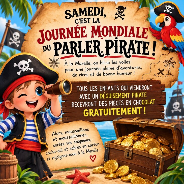 Loisirs Déguise en Pirate la Grande Marelle