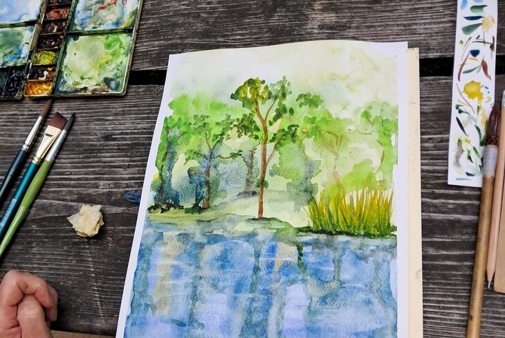 Loisirs Aquarelle Forêt Soignes