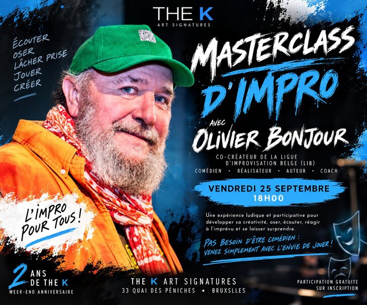 Spectacles Masterclass d impro avec Olivier Bonjour