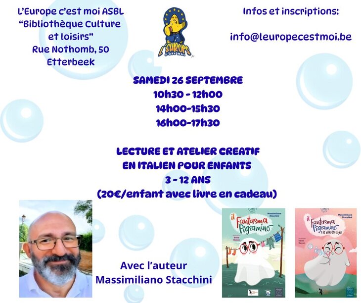 Stages,cours Rencontre avec auteur livres pour enfants langue italienne)