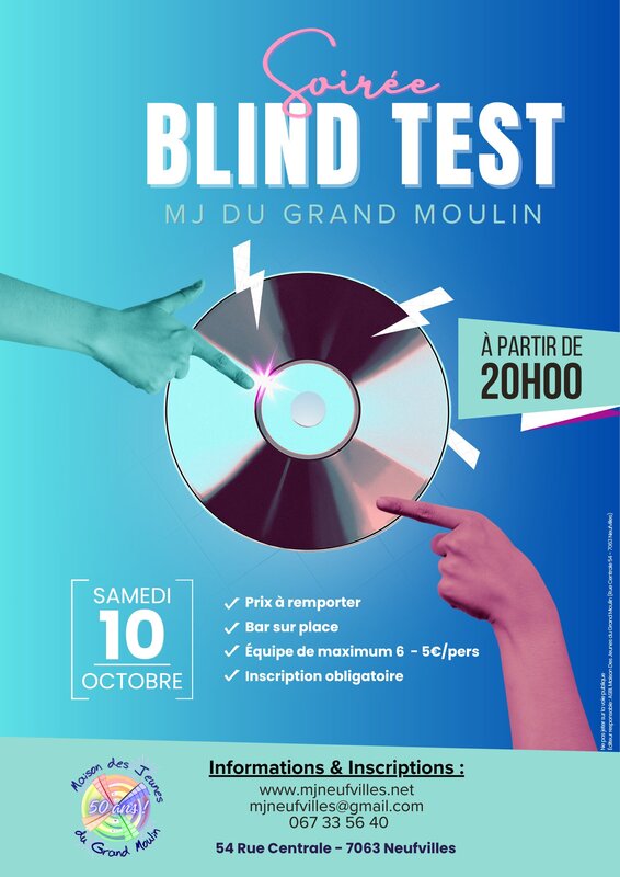 Soirées Soirée Blind Test la (2e édition)