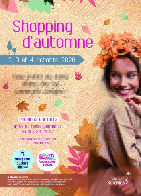 Loisirs Shopping d’Automne & Weekend Client 3 jours fête de bonnes