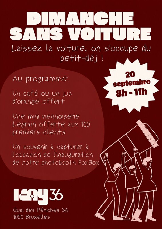 Loisirs Dimanche sans voiture Petit-déj’ offert Kay 36