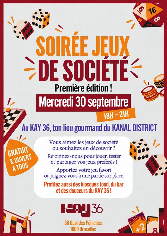 Loisirs Soirée jeux société Kay - Kanal District