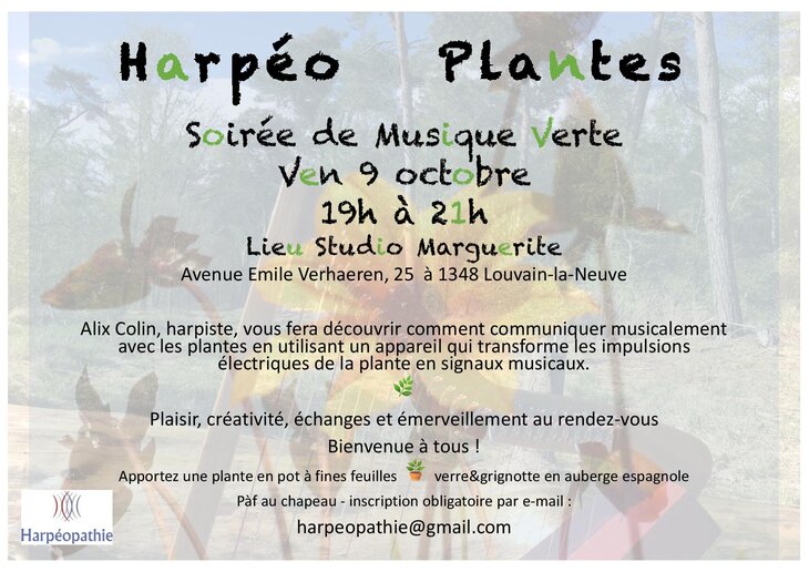 Concerts Harpéo Plantes