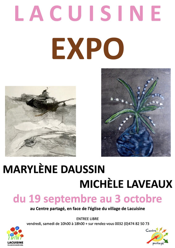 Expositions Expo Marylène Daussin Michèle Laveaux