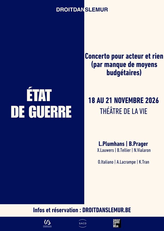 Spectacles Etat guerre