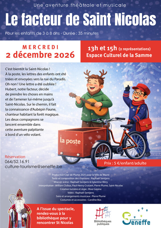 Spectacles Le facteur Saint-Nicolas