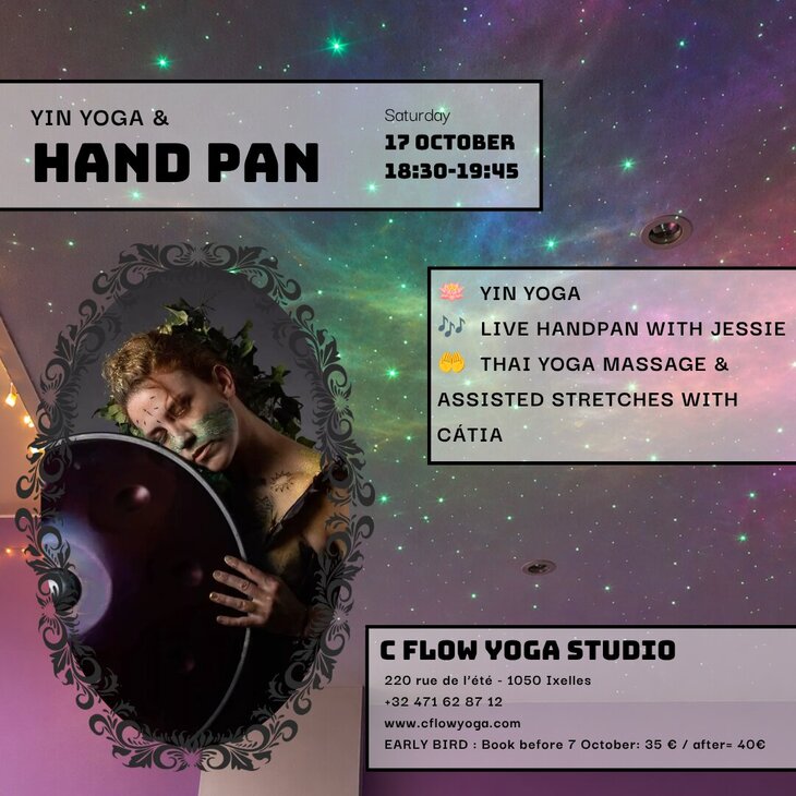 Concerts Handpan direct avec Yoga étirements assistés
