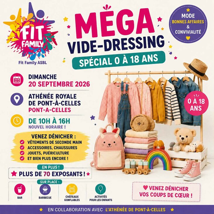 Loisirs Méga vide dressing  spécial enfants  Pont-à-Celles