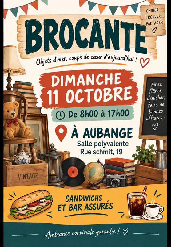  Aubange , brocante la salle polyvalente