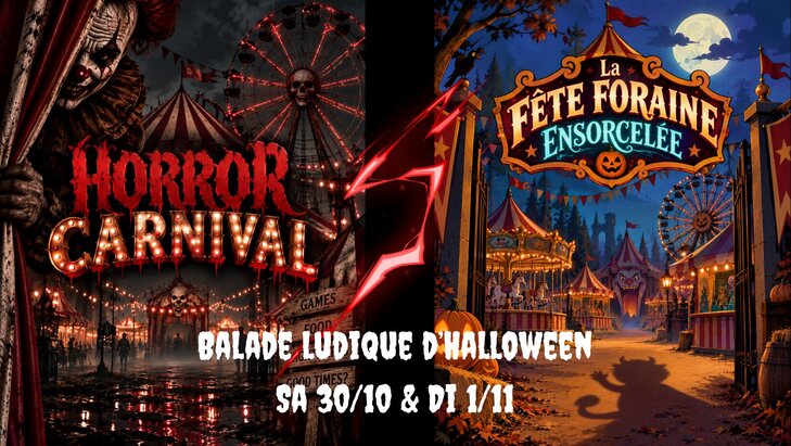 Loisirs Balade ludique d Halloween - Horror Carnival Fête foraine ensorcelée