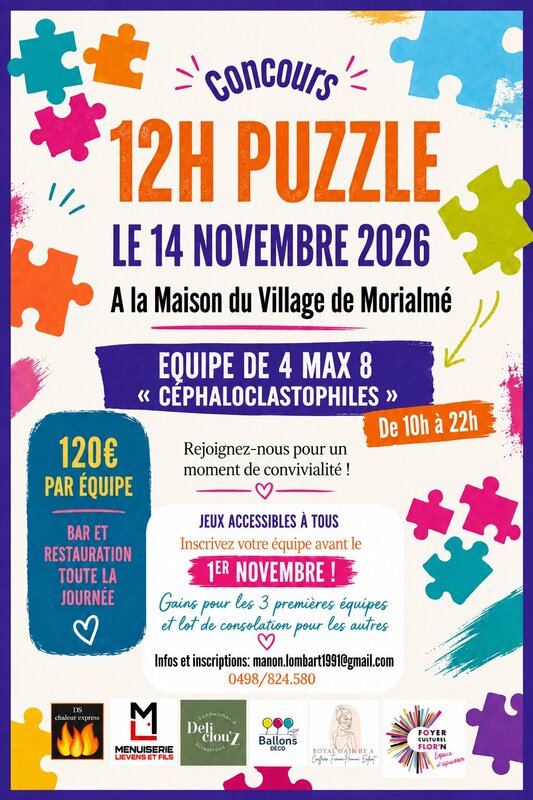 Loisirs Concours puzzle Morialmé