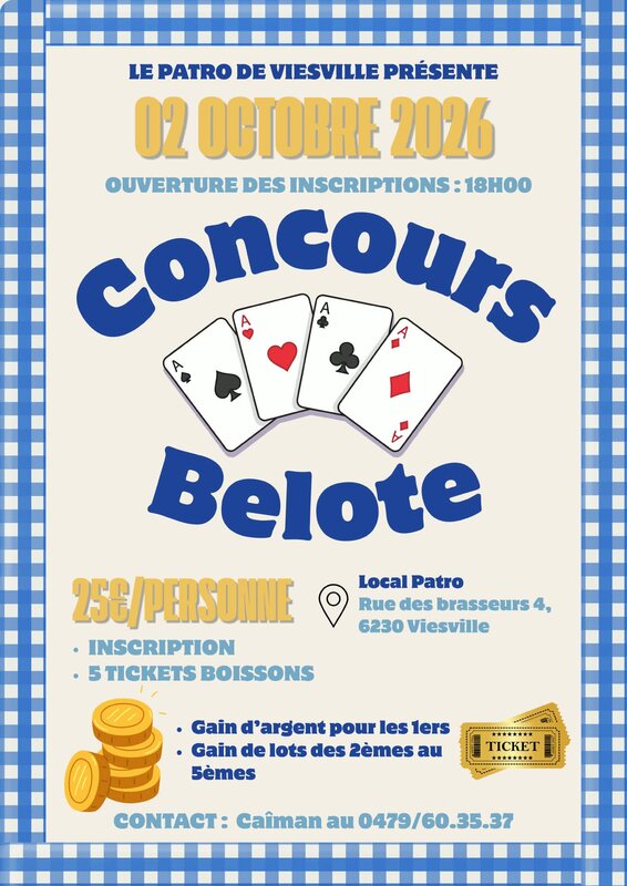 Loisirs Concours Belote