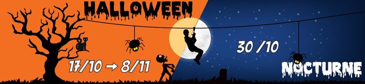 Loisirs Ambiance halloween nocturne Aventure Parc