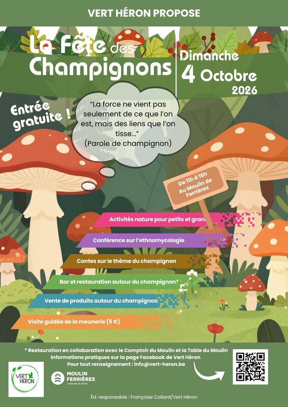 Loisirs Fête Champignons organisée Vert-héron